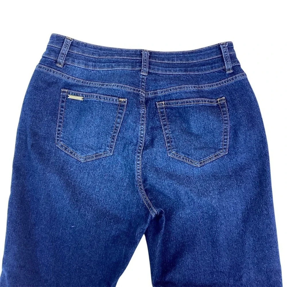 Michael Kors‎ Jeans Womens Size 10 Blue Dark Wash Straight Leg Mid Rise